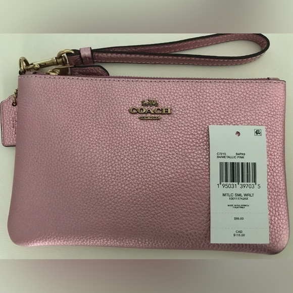 Coach Leather Wristlet (NEW) - Picture 3 of 4